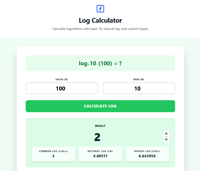 Log Calculator: Solve Logarithms Fast with Step-by-Step Solutions