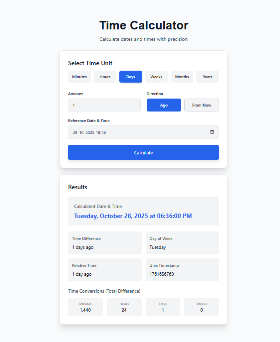 Advanced Time Calculator – Calculate Time Differences Accurately | Solvezi