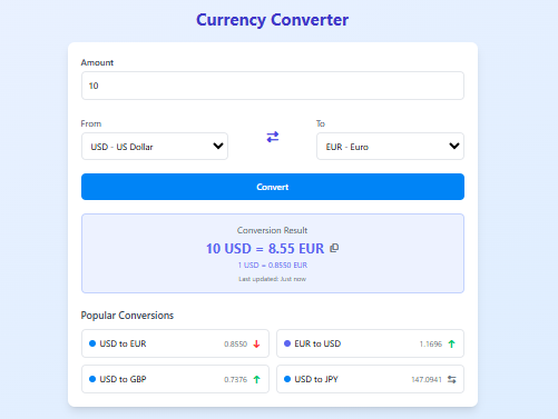 Real-time Currency Converter: Convert Currencies Instantly